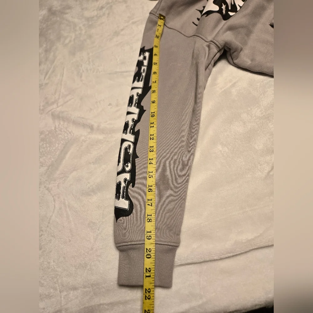 Asaali "Laugh Now Cry Later" Hoodi Sweater Color Grey Size XS - Picture 4 of 12
